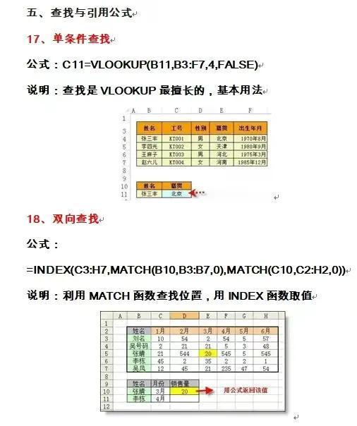最新数据分析公式汇总大全